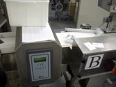 Dairies industry. Industrial Metal detector for checks on cheese and mozzarella